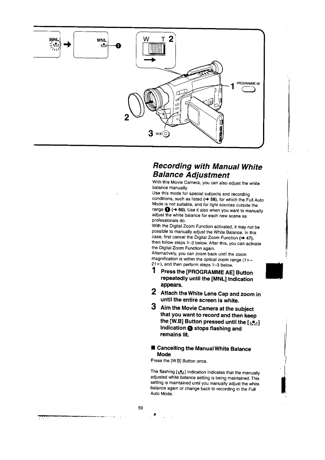 Panasonic NV-VX77A manual 