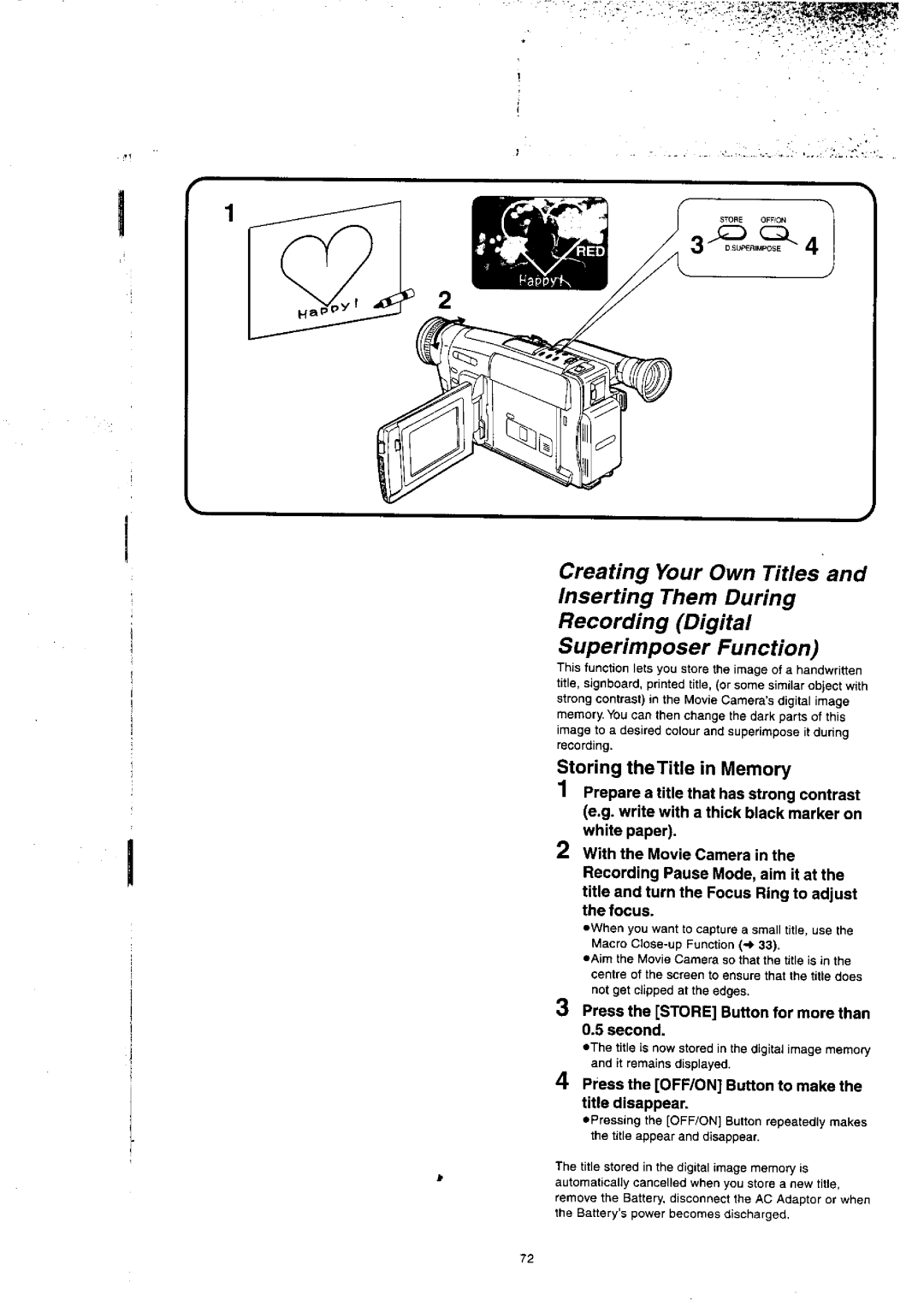 Panasonic NV-VX77A manual 