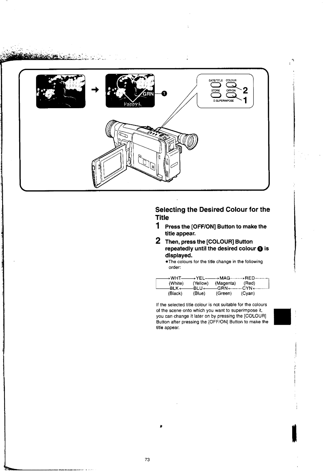 Panasonic NV-VX77A manual 