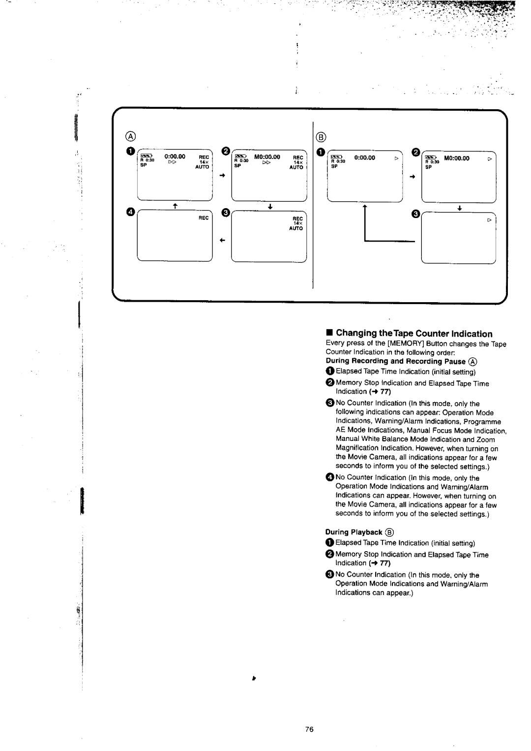 Panasonic NV-VX77A manual 