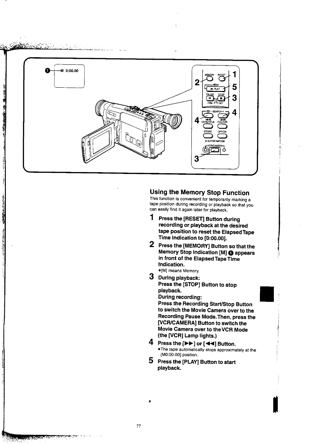 Panasonic NV-VX77A manual 