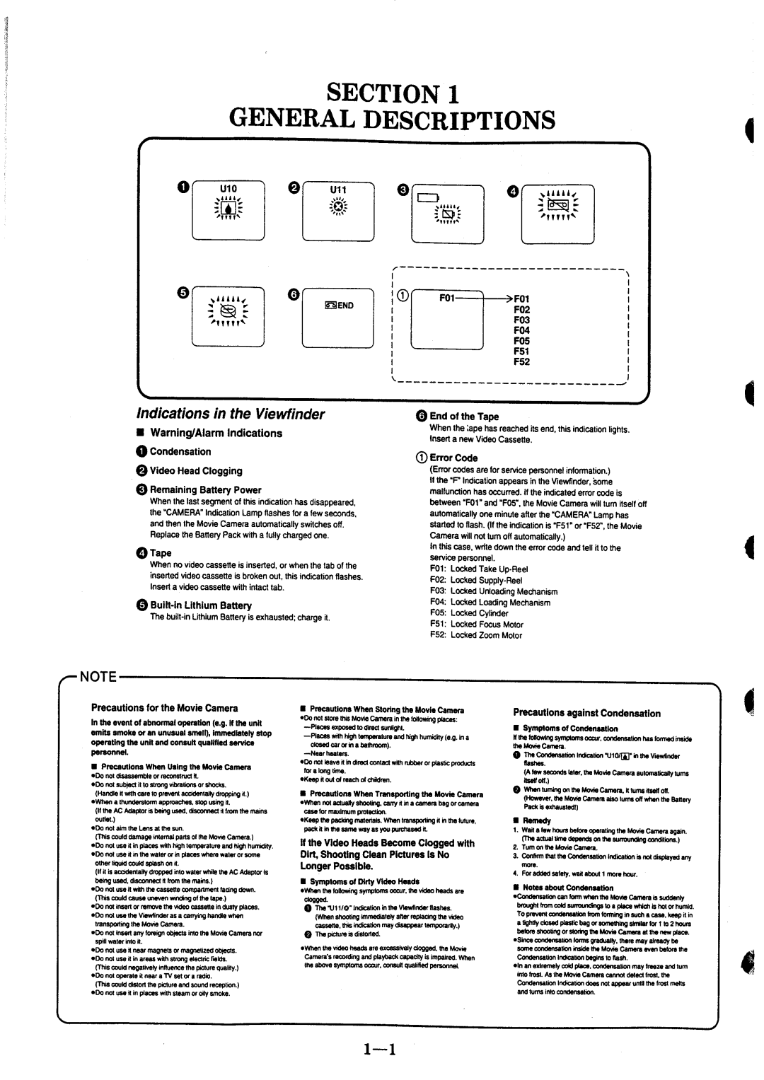 Panasonic NVA5 manual 