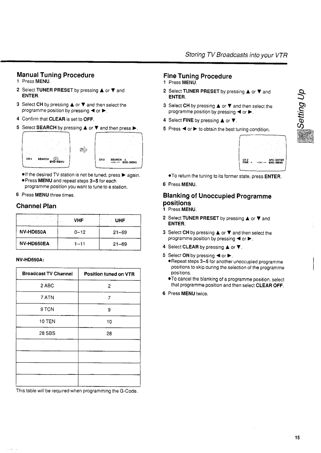 Panasonic NVHD650 manual 