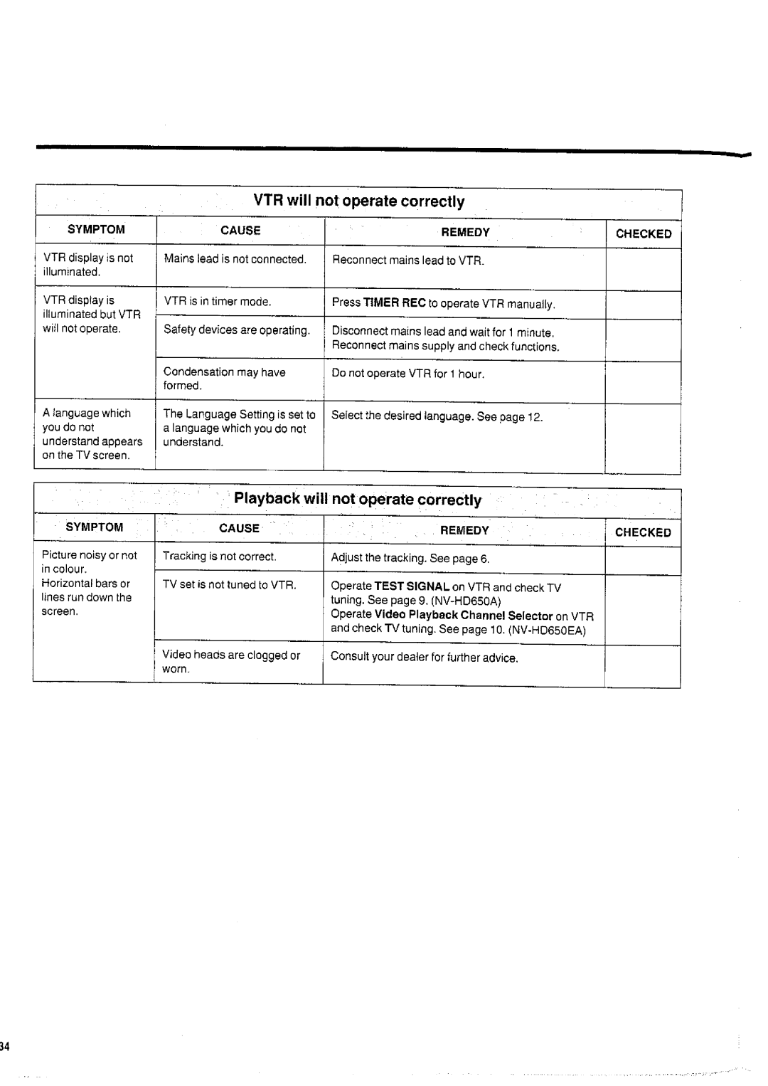 Panasonic NVHD650 manual 