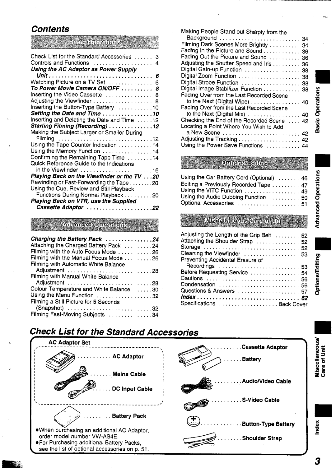 Panasonic NVS90A manual 