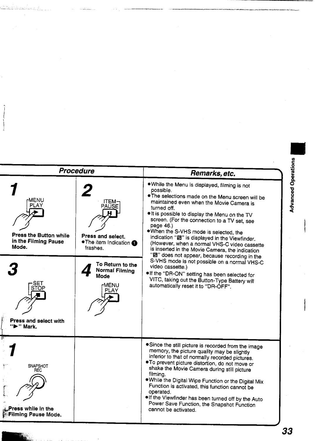 Panasonic NVS90A manual 