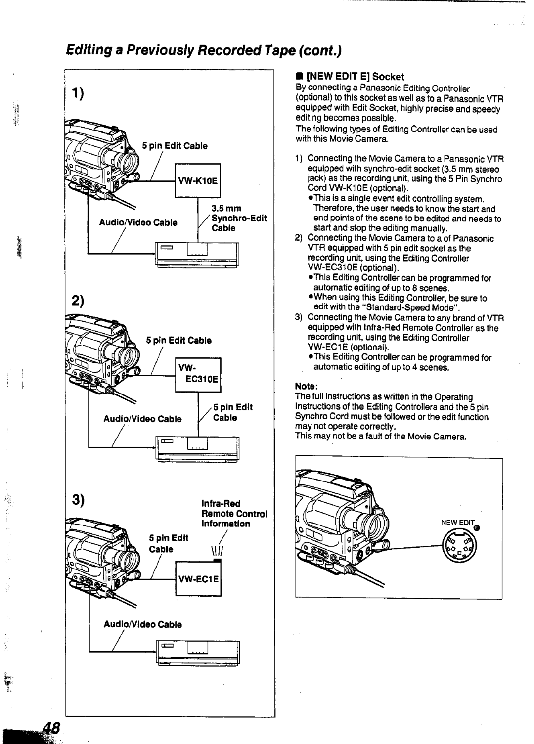 Panasonic NVS90A manual 