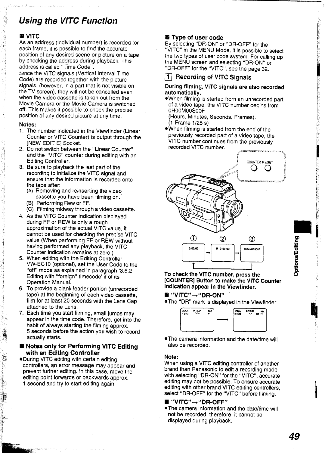 Panasonic NVS90A manual 