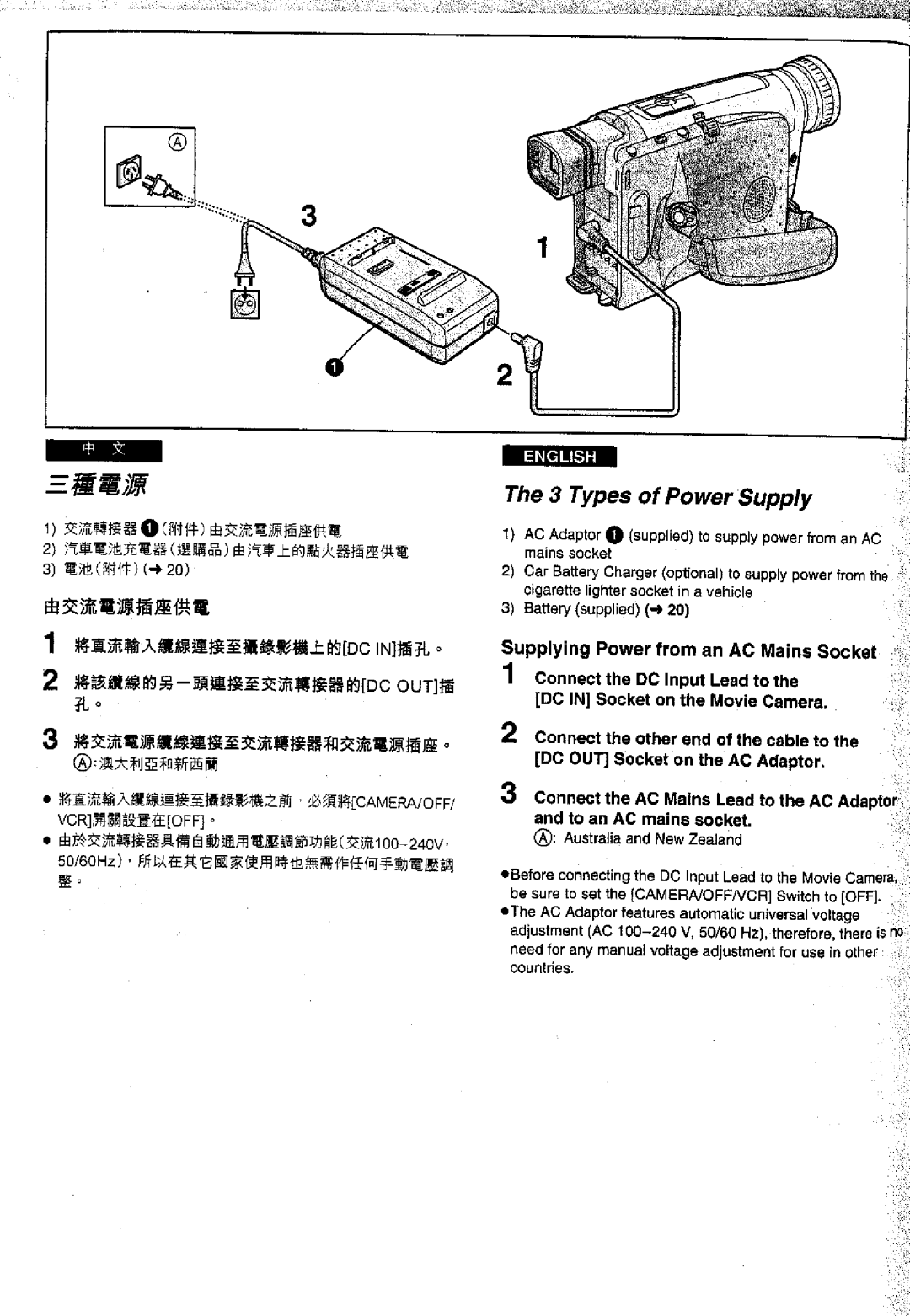 Panasonic NVVS50EN/A, NV-VS70EN/A manual 