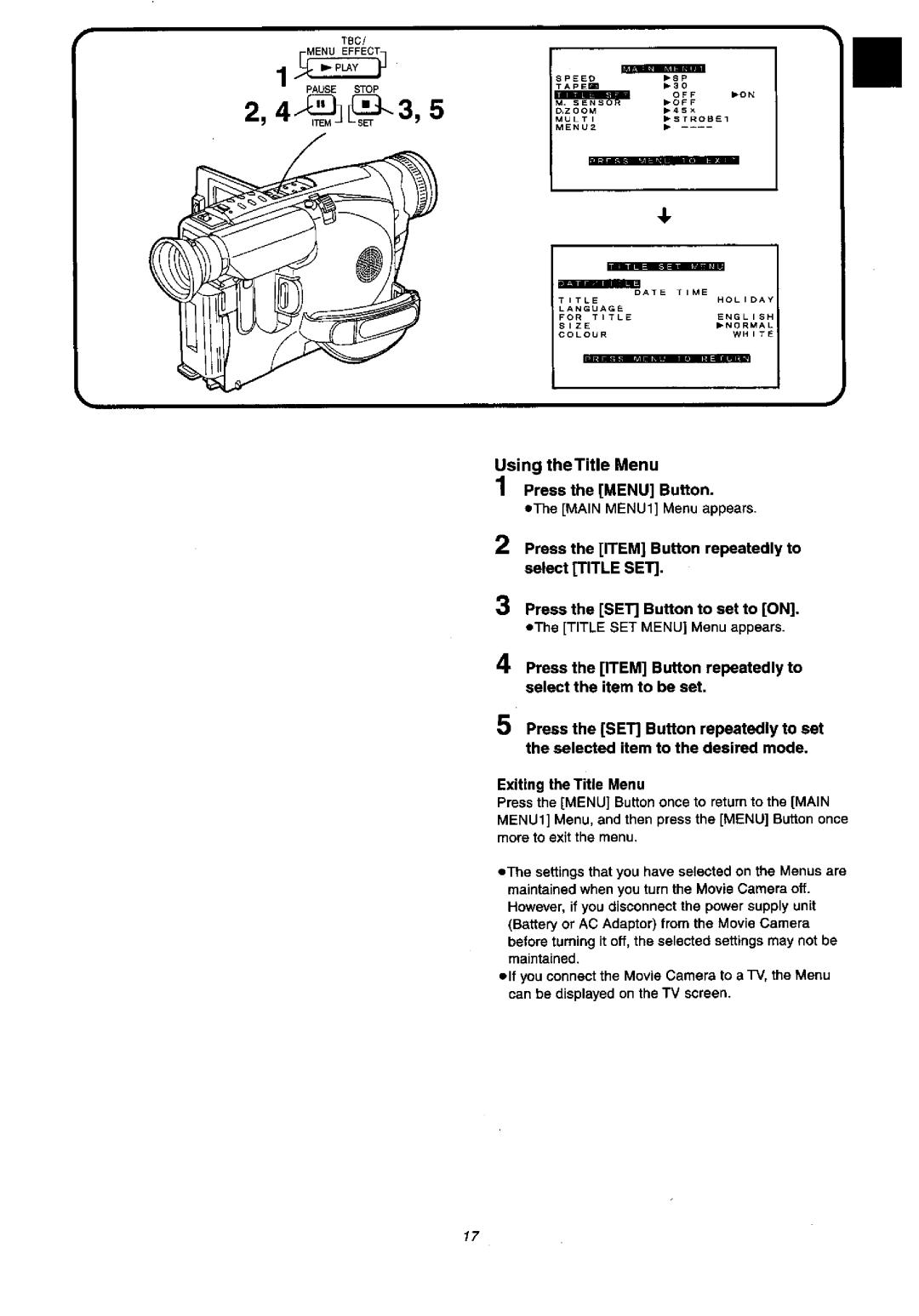 Panasonic NV-VX57A, NVVX37A manual 