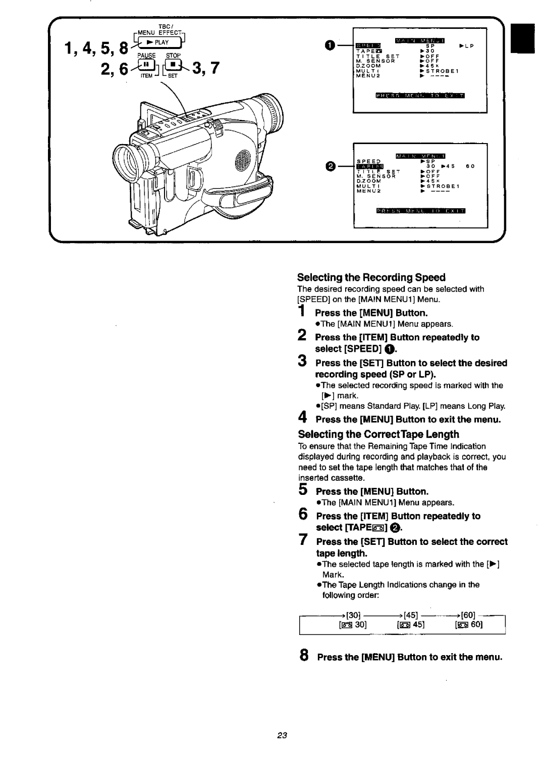 Panasonic NV-VX57A, NVVX37A manual 