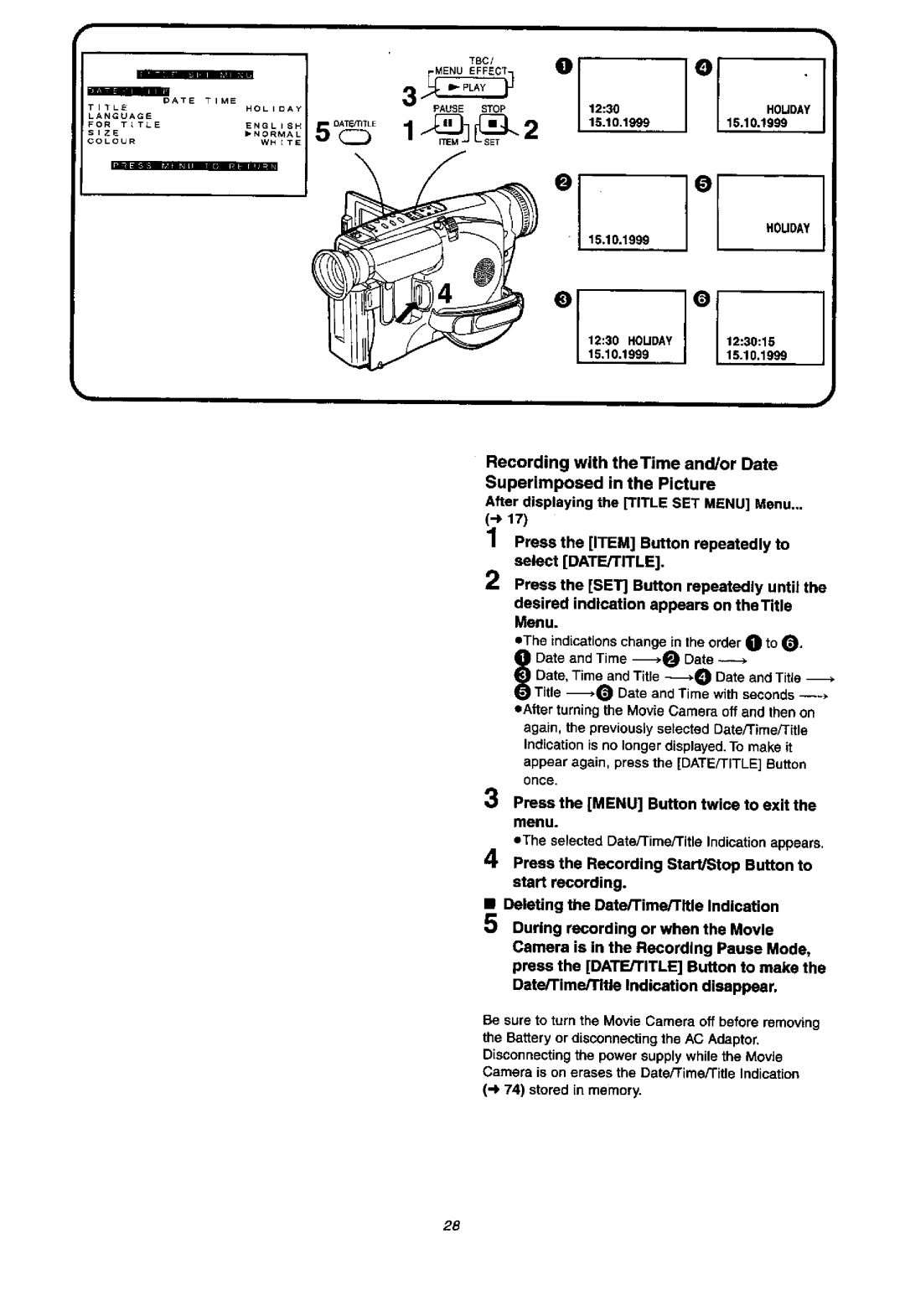 Panasonic NVVX37A, NV-VX57A manual 