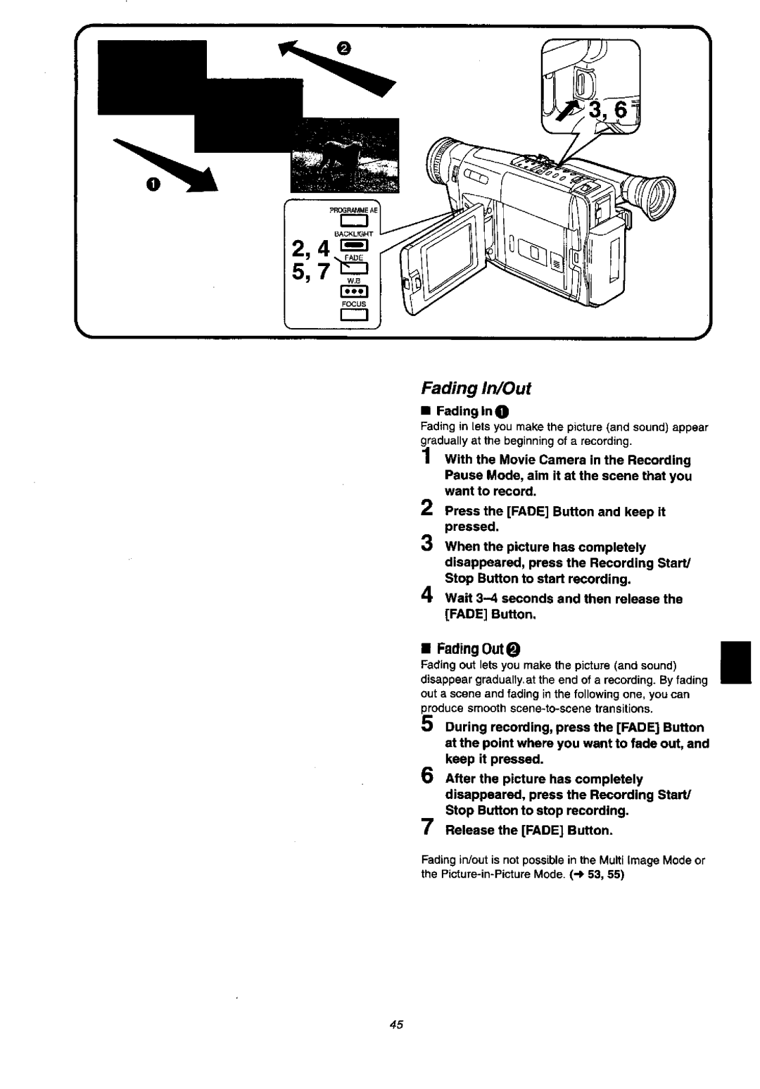 Panasonic NV-VX57A, NVVX37A manual 