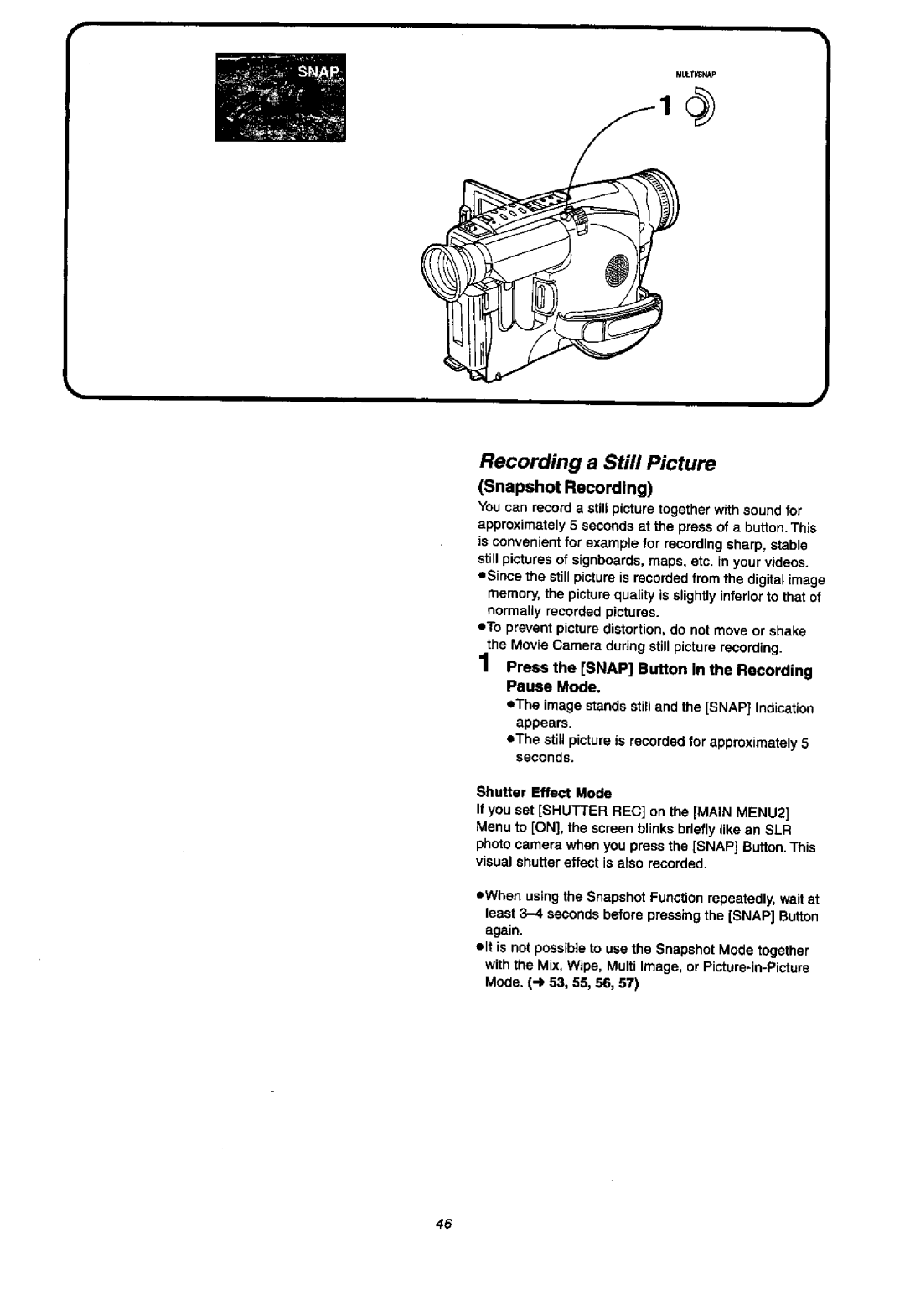 Panasonic NVVX37A, NV-VX57A manual 