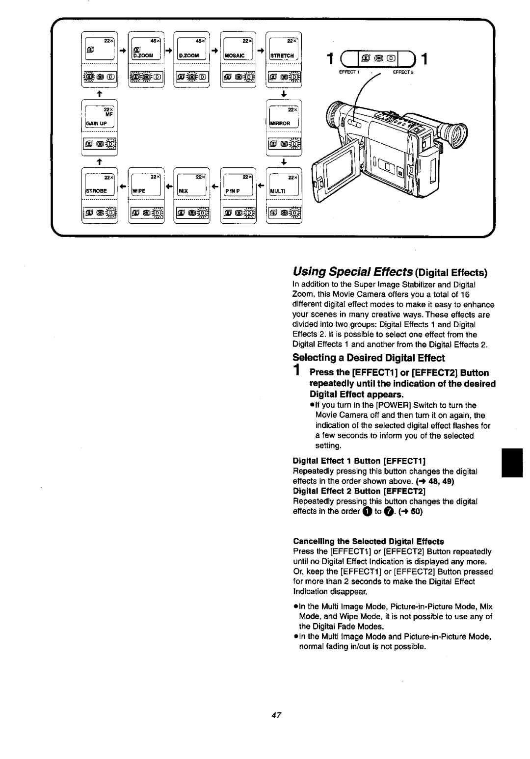 Panasonic NV-VX57A, NVVX37A manual 