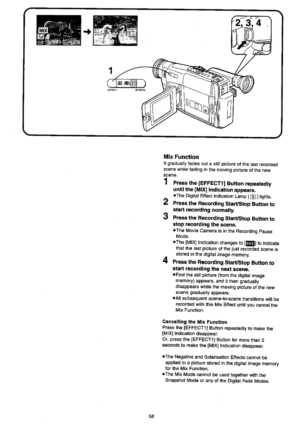 Panasonic NVVX37A, NV-VX57A manual 