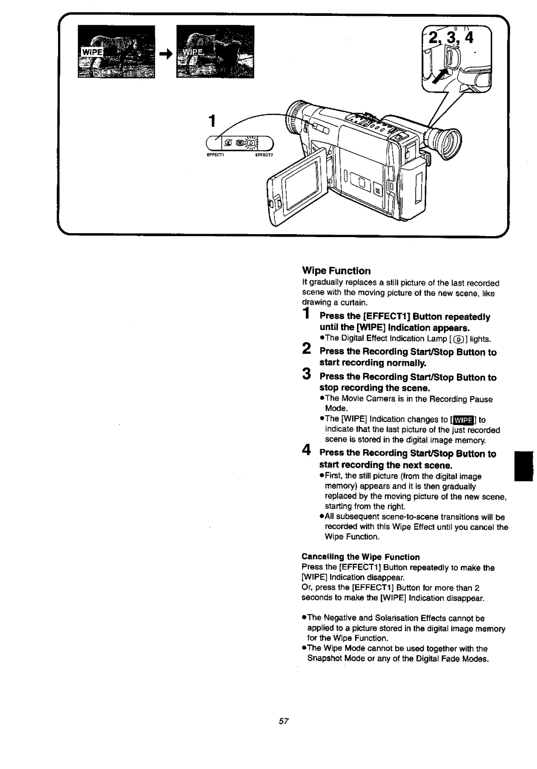 Panasonic NV-VX57A, NVVX37A manual 