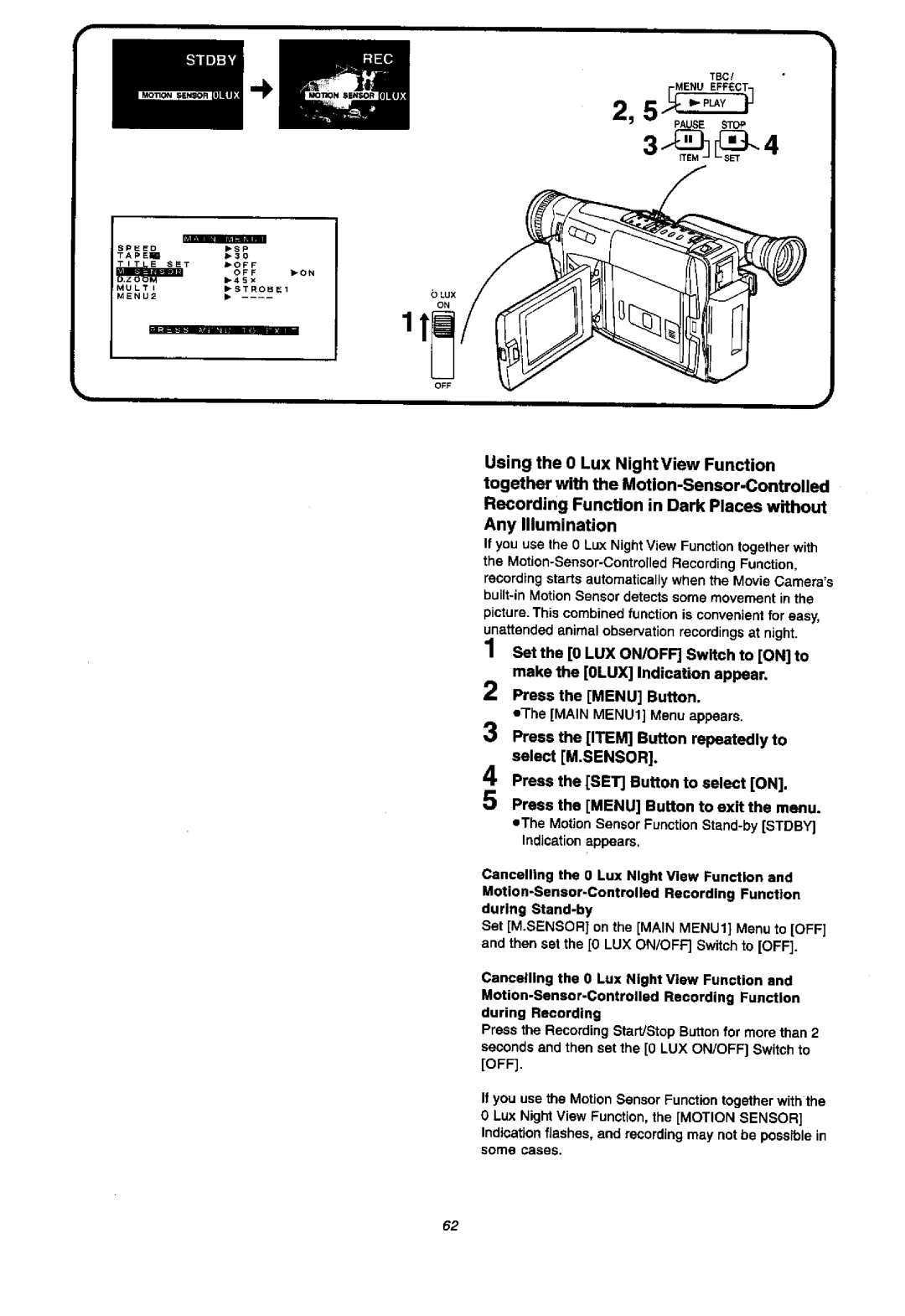 Panasonic NVVX37A, NV-VX57A manual 