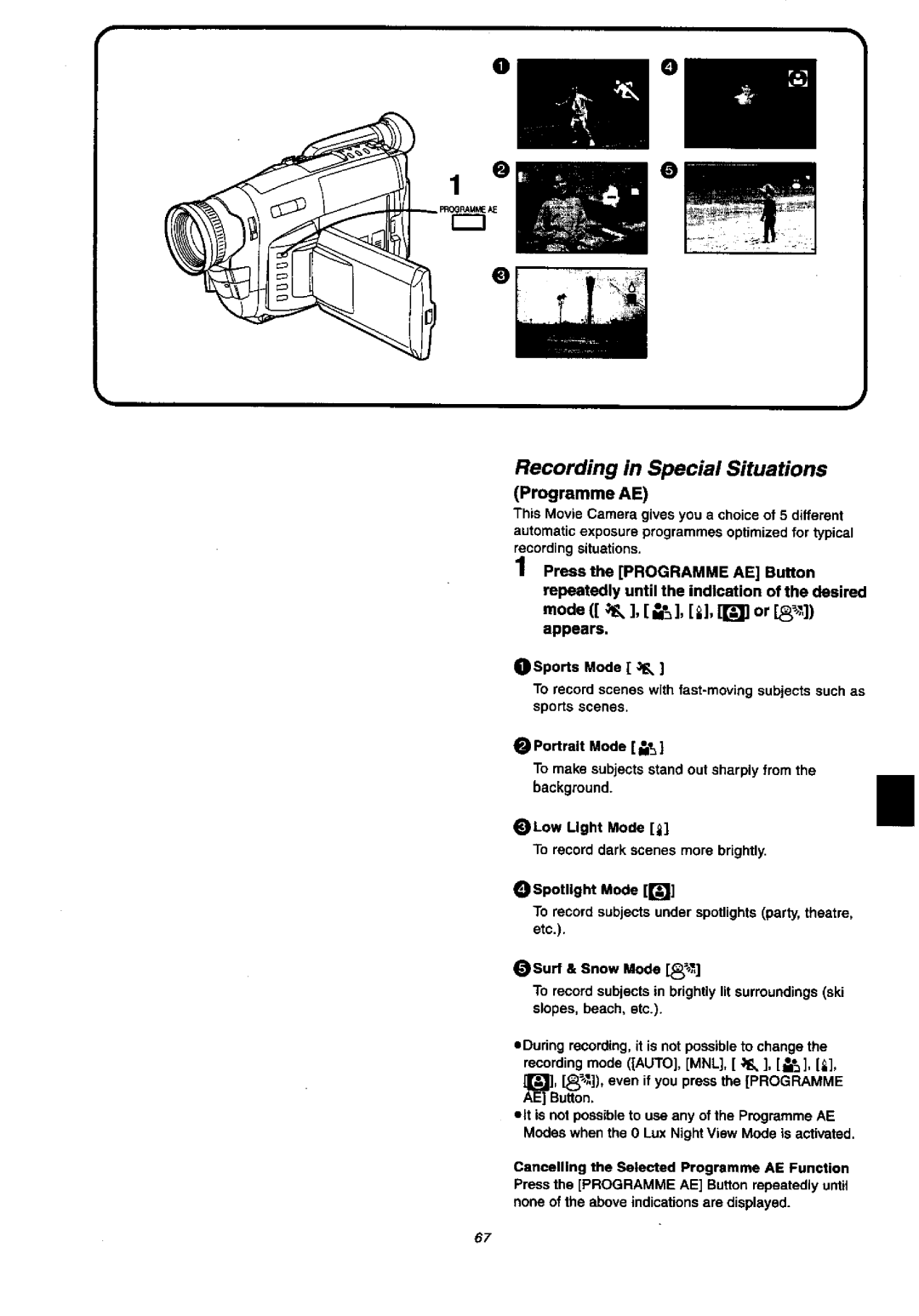 Panasonic NV-VX57A, NVVX37A manual 