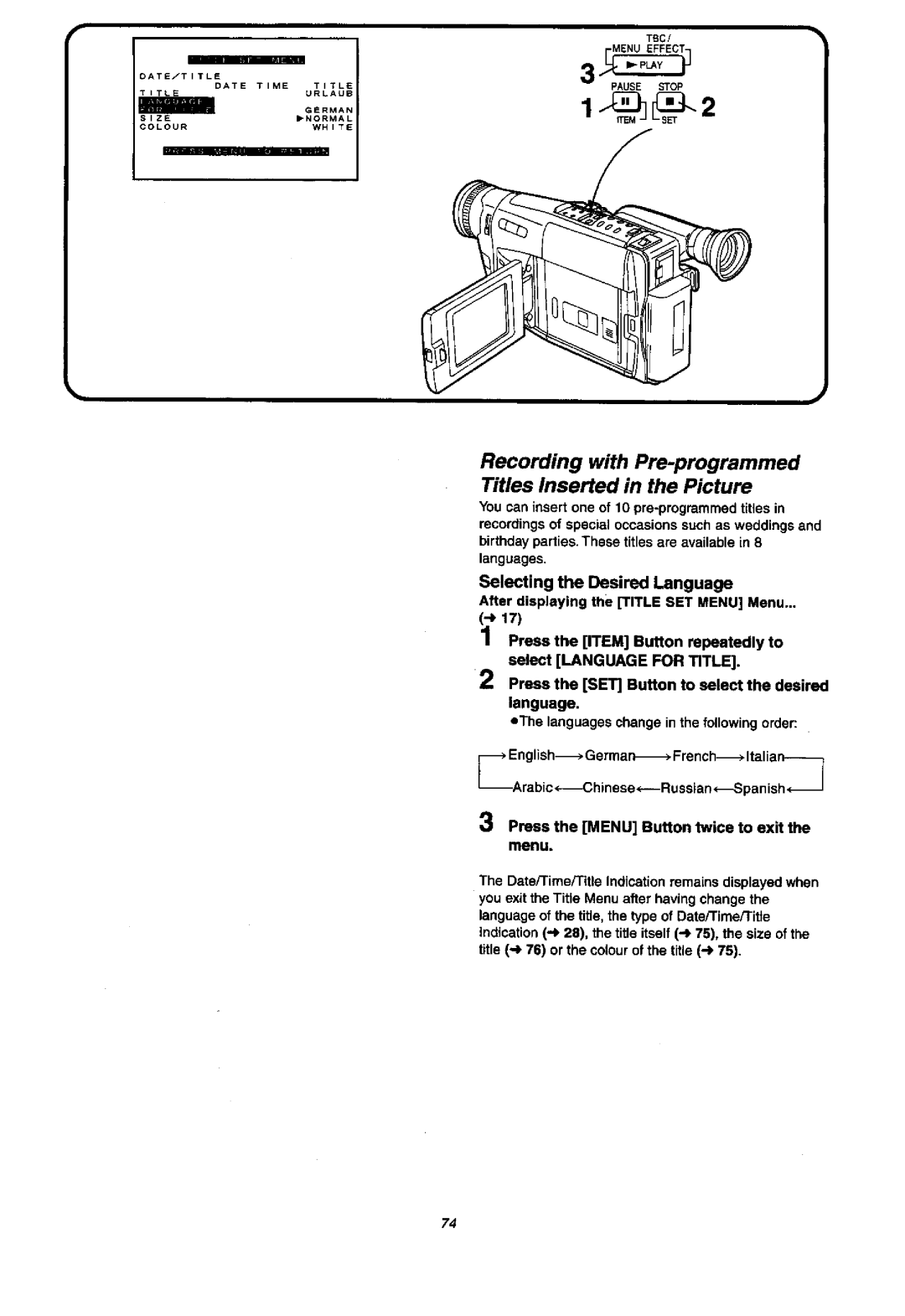 Panasonic NVVX37A, NV-VX57A manual 