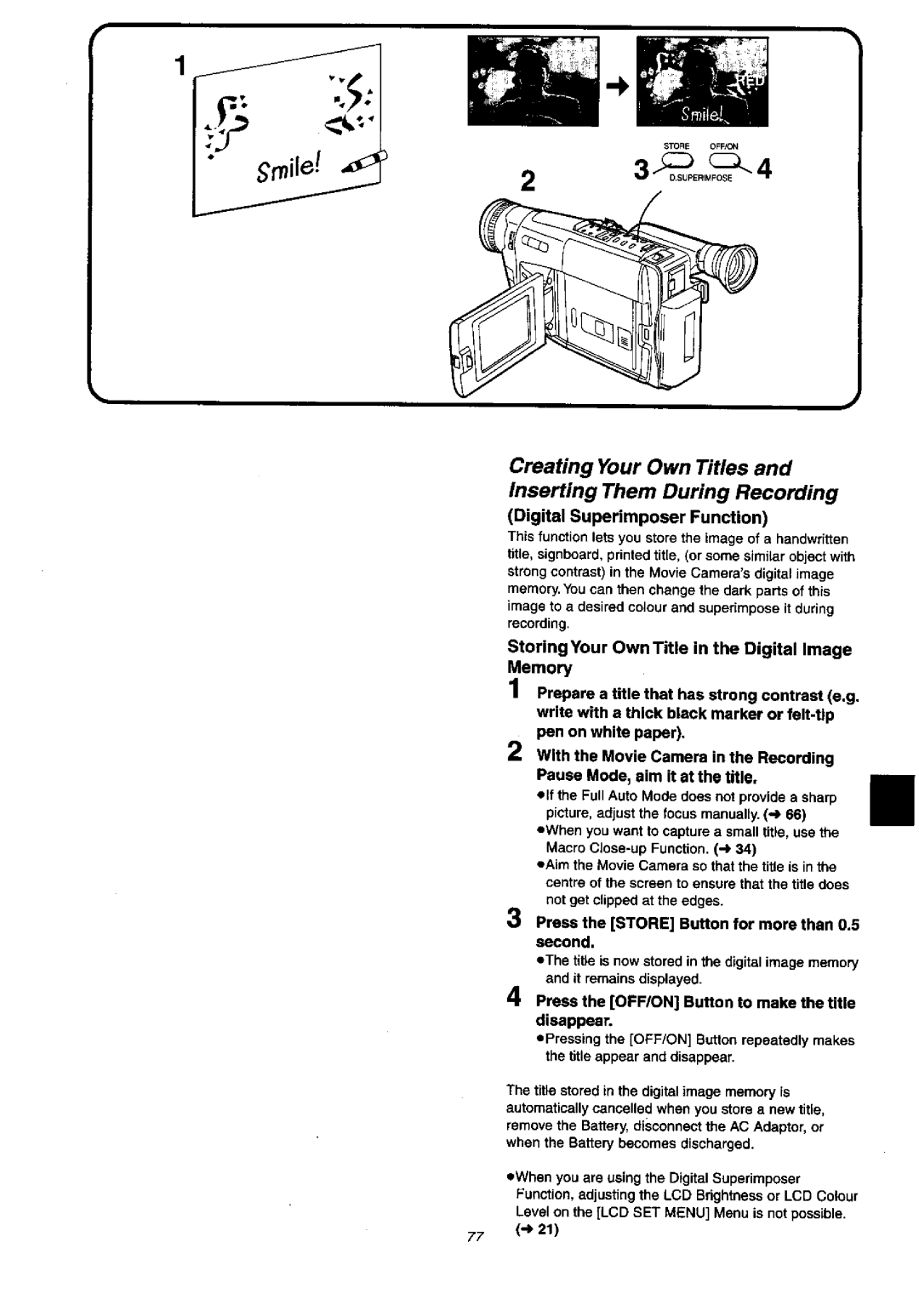 Panasonic NV-VX57A, NVVX37A manual 