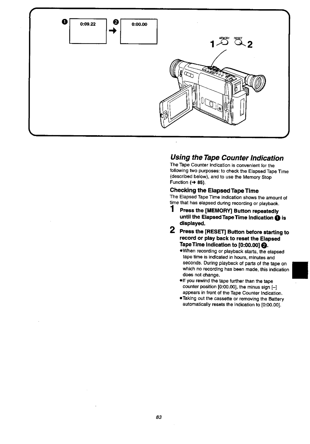 Panasonic NV-VX57A, NVVX37A manual 