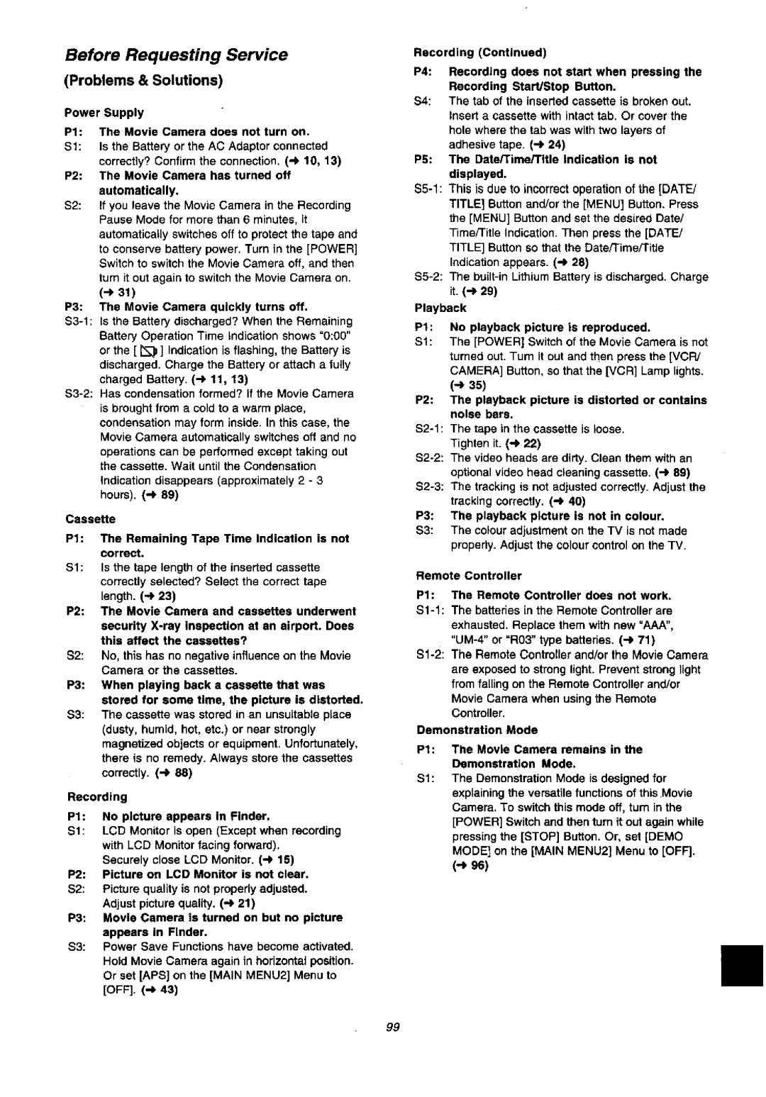 Panasonic NV-VX57A, NVVX37A manual 