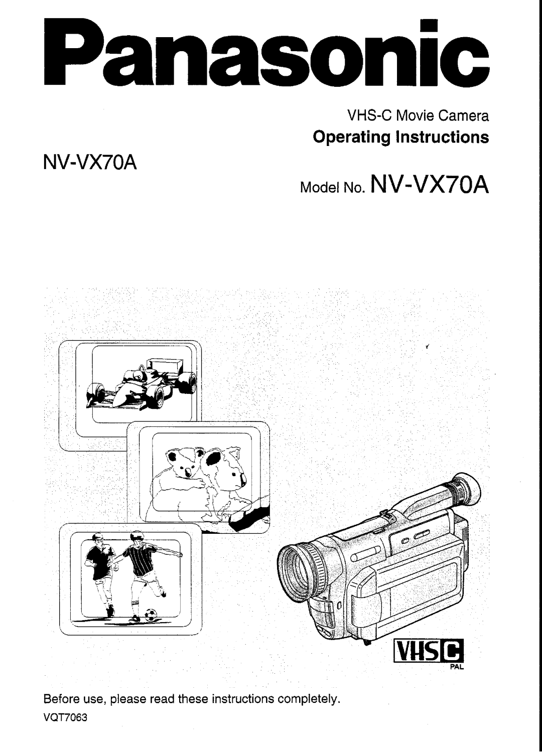 Panasonic NVVX70A manual 