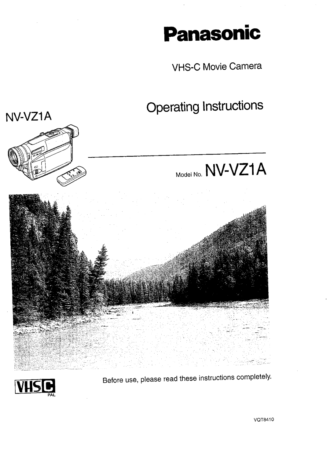 Panasonic NVVZ1A manual 