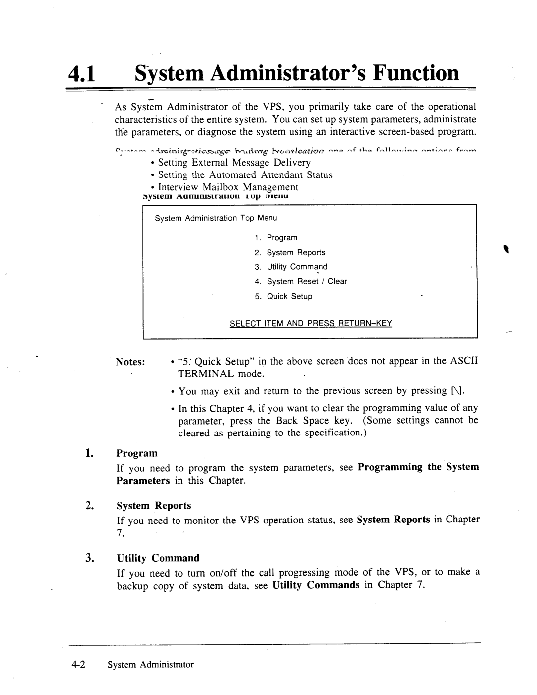 Panasonic panasonic manual 41a System Administrator’s Function 