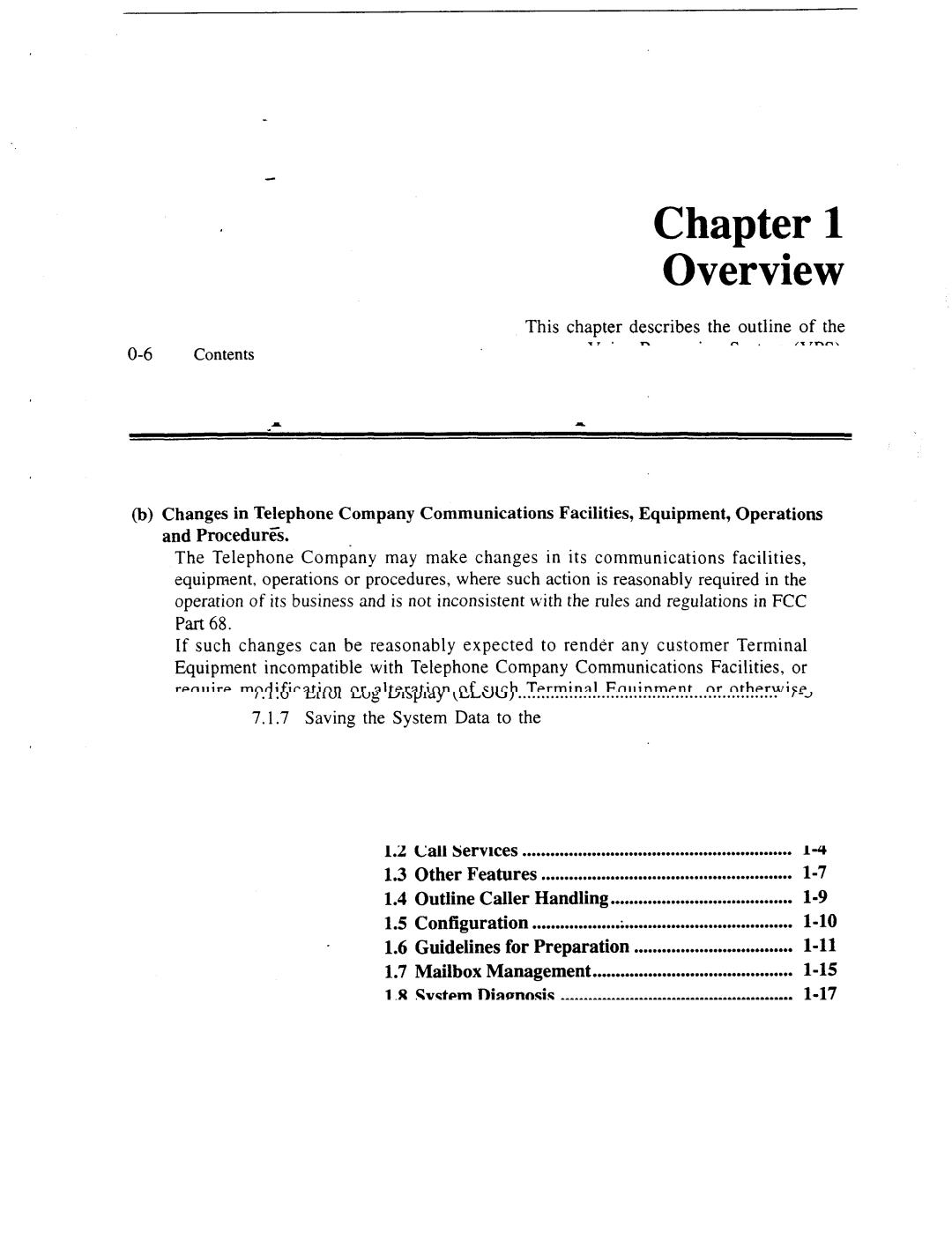 Panasonic panasonic manual Chapter Overview 