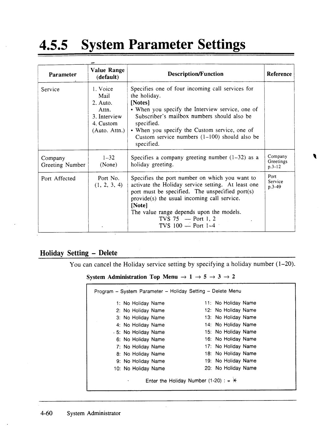 Panasonic panasonic manual Holiday Setting Delete 