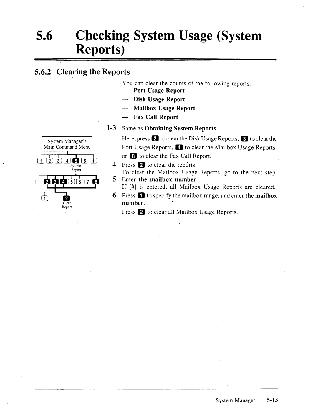 Panasonic panasonic manual Clearing the Reports 