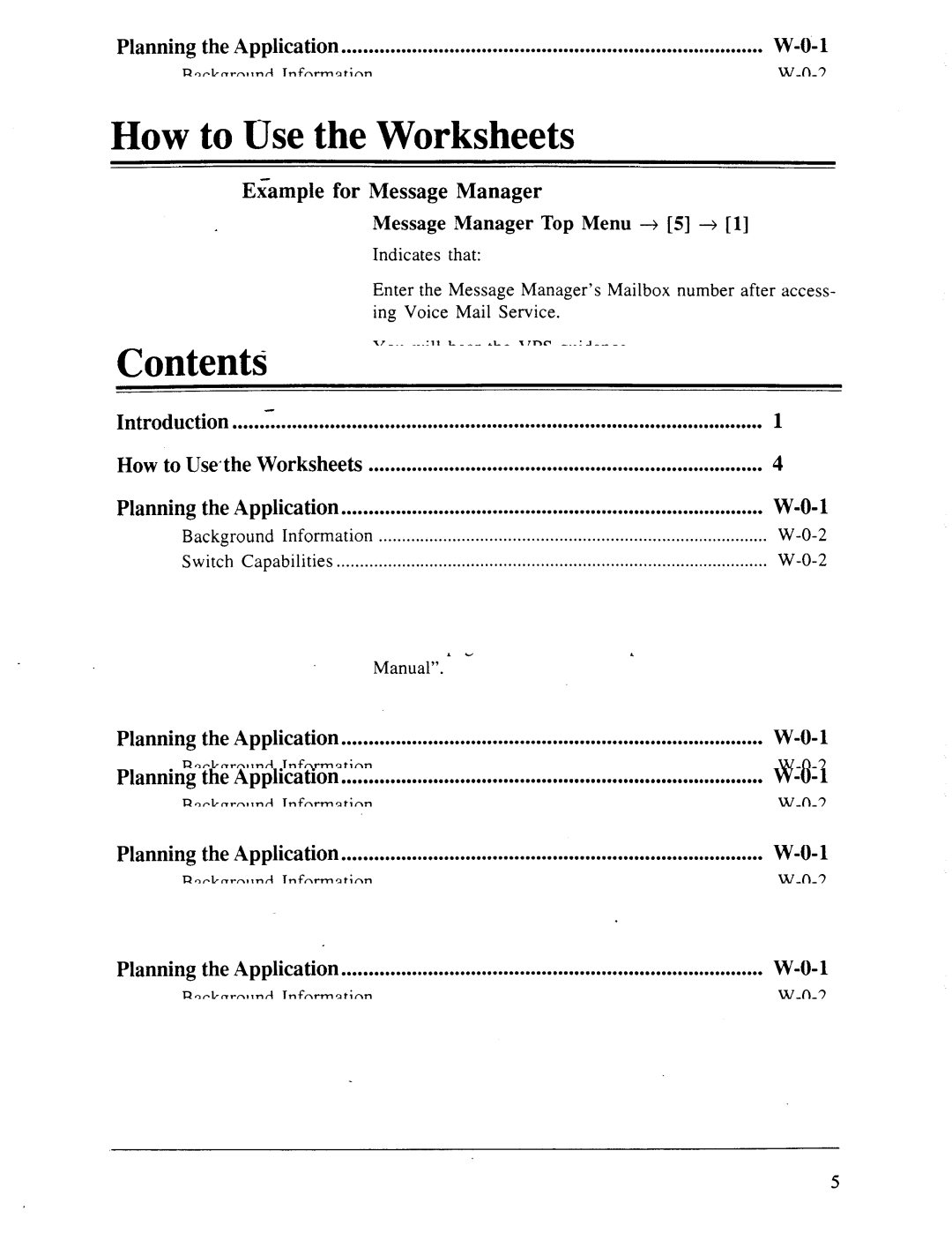 Panasonic panasonic manual How to Use the Worksheets, Example for Reference 