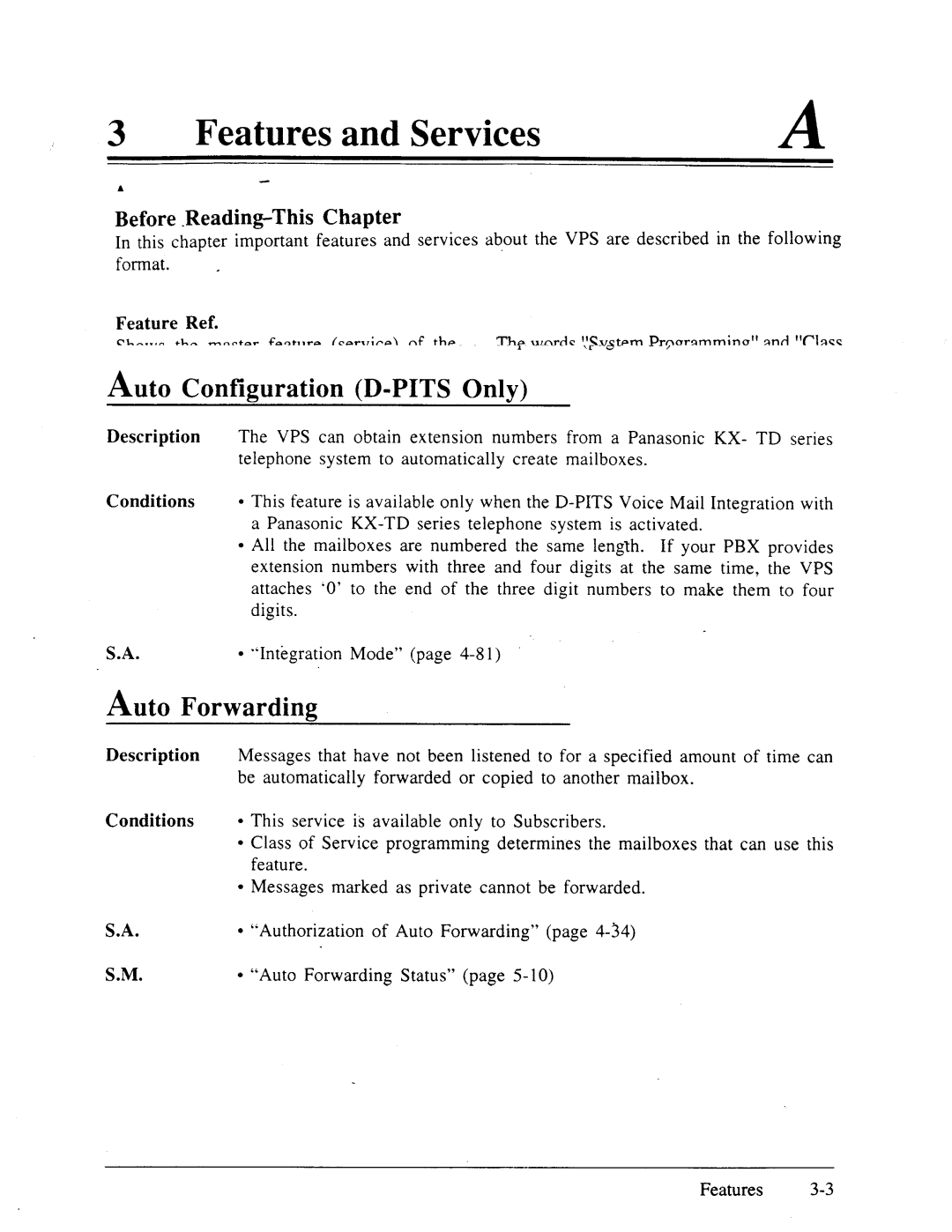 Panasonic panasonic manual Group, Auto Configuration D-PITS Only, Alternate Extension, Auto Forwarding 