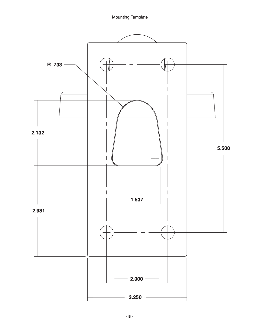 Panasonic Pod9cw, POD9CF(W) installation instructions R, Mounting Template 