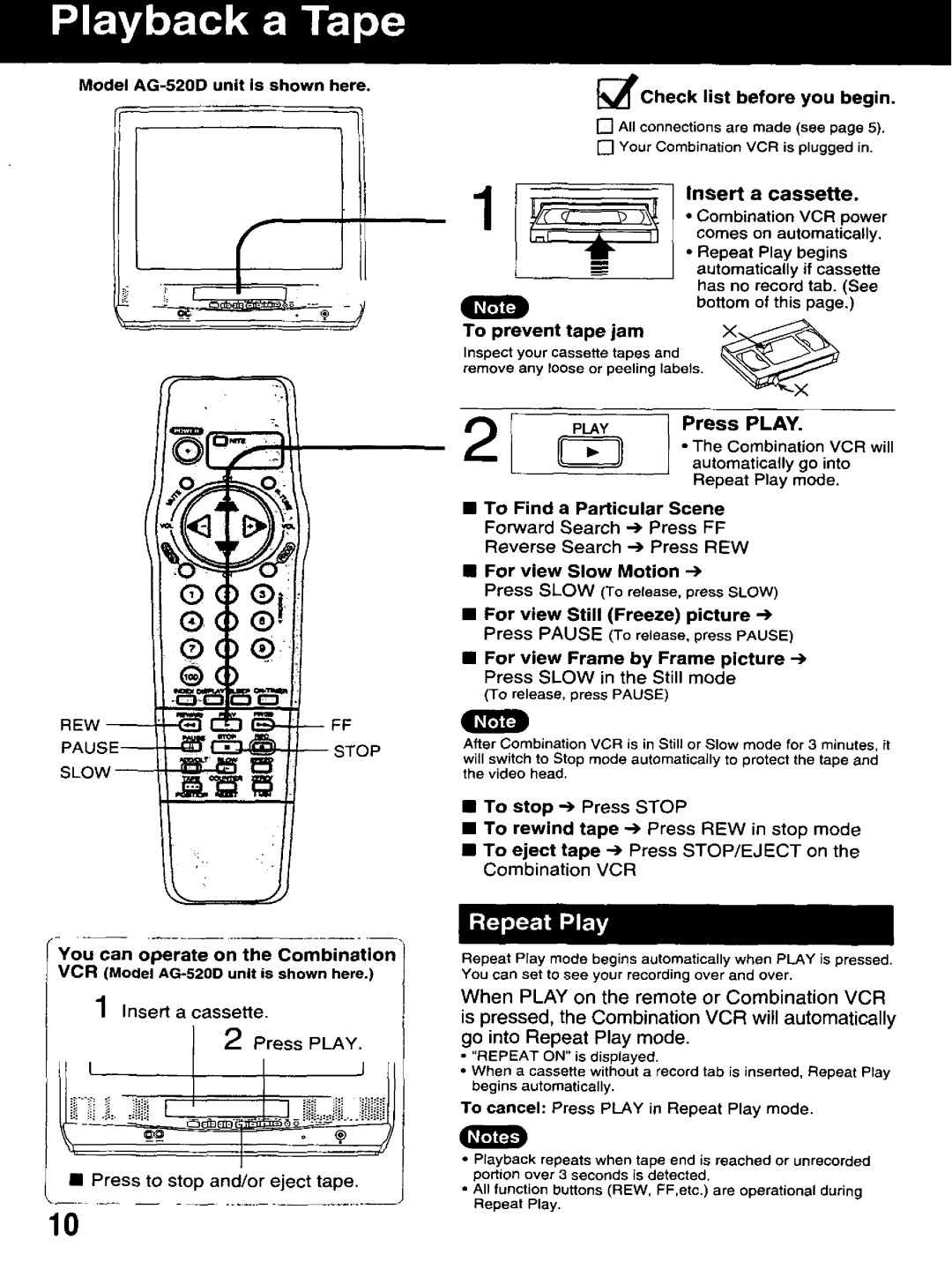 Panasonic PROLINE, AG-513D manual 