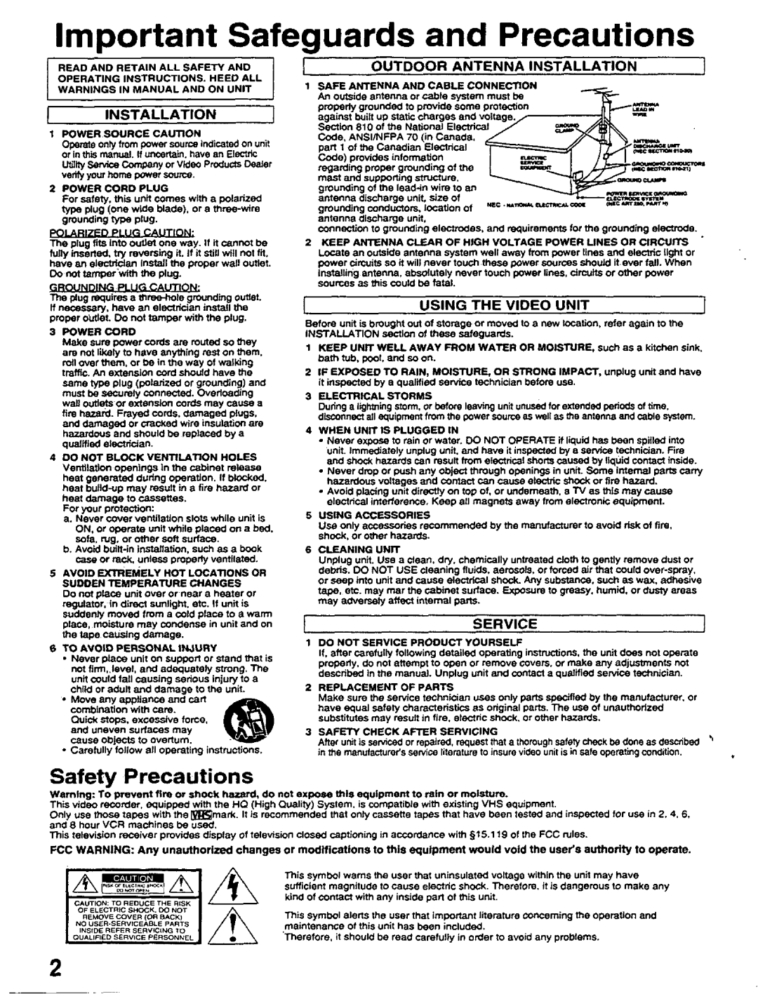 Panasonic PROLINE, AG-513D manual 