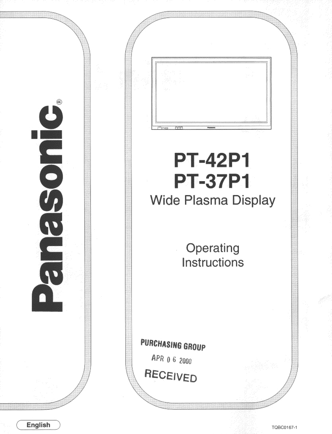 Panasonic PT 37P1, PT-42P1 manual 