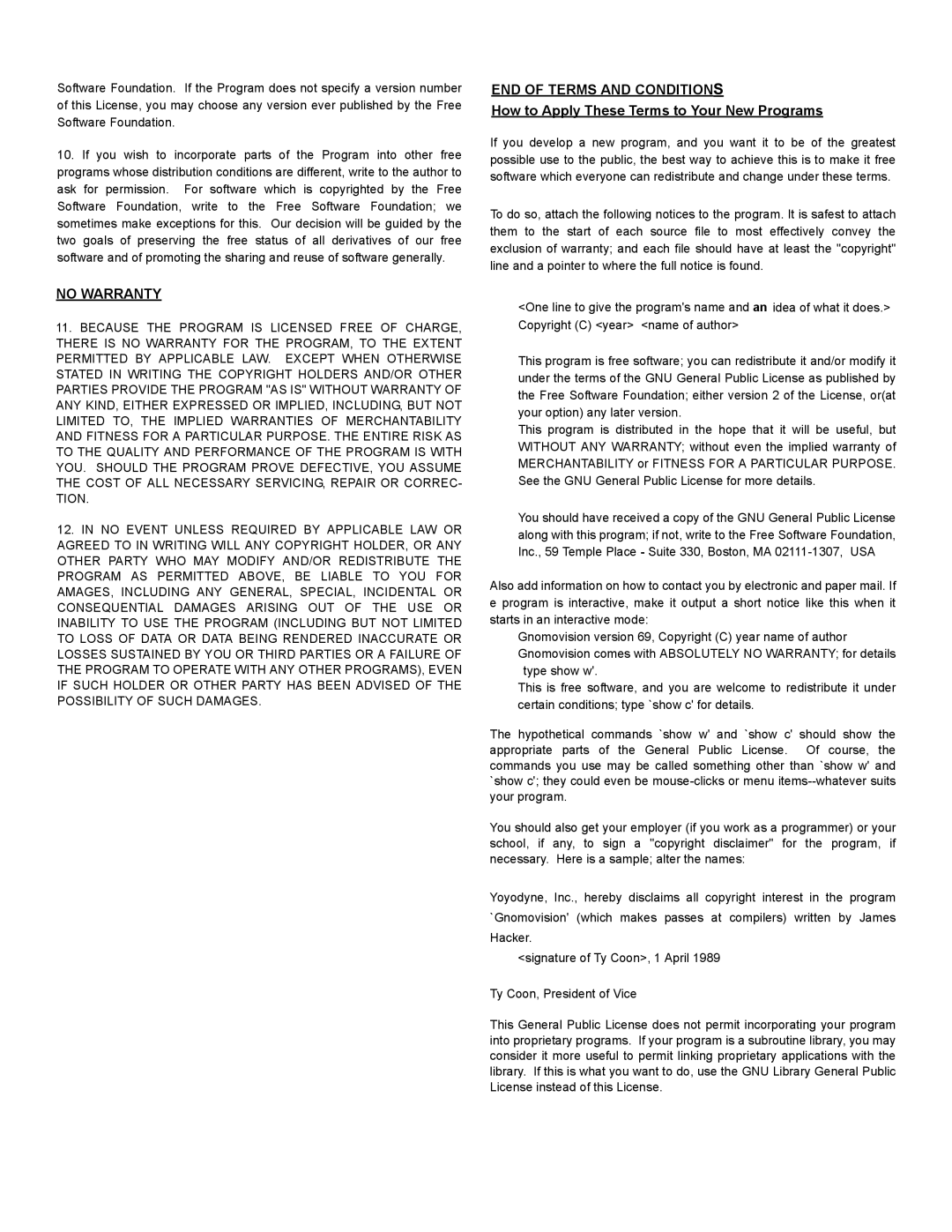 Panasonic PT 47WXD64 operating instructions No Warranty, How to Apply These Terms to Your New Programs 