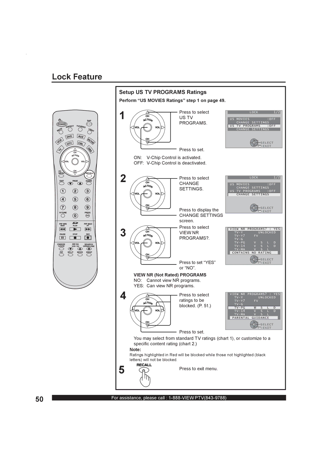 Panasonic PT-50LC13, Multimedia Projection Display Setup US TV Programs Ratings, Perform US Movies Ratings on, Us Tv 