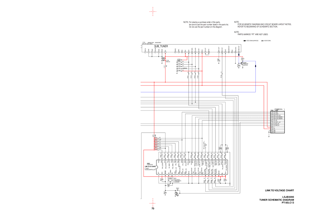 Panasonic PT-50LC13 Fm-H/Nc, Rf-In Gnd, Afc, WA5, R51 P32 Repeat LED Power on LED, Sck, VSS XT1 XT2 Reset, Avss, Avref VDD 