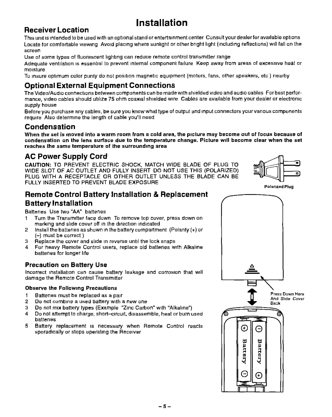 Panasonic PT-51G40 manual 