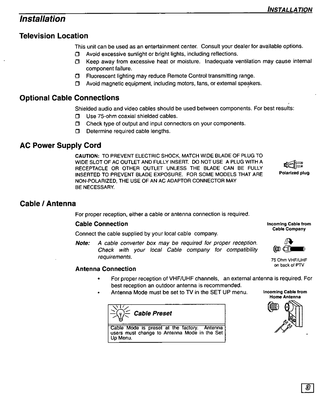 Panasonic PT-51G43 manual 