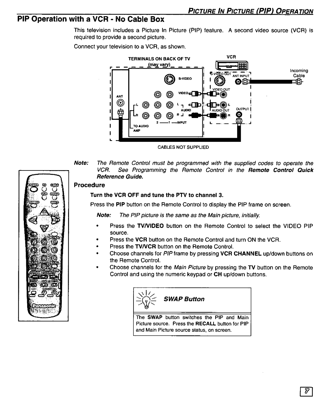 Panasonic PT-51G43 manual 