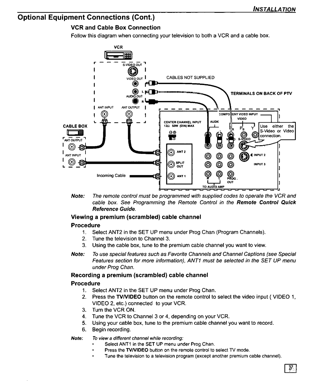 Panasonic PT-61SX30, PT 56SX30, PT 51SX30 manual 