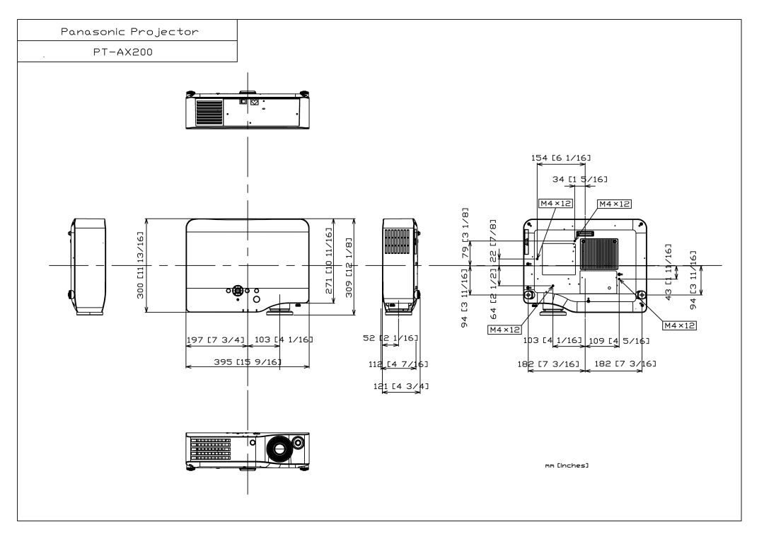 Panasonic PT-AX200 manual 