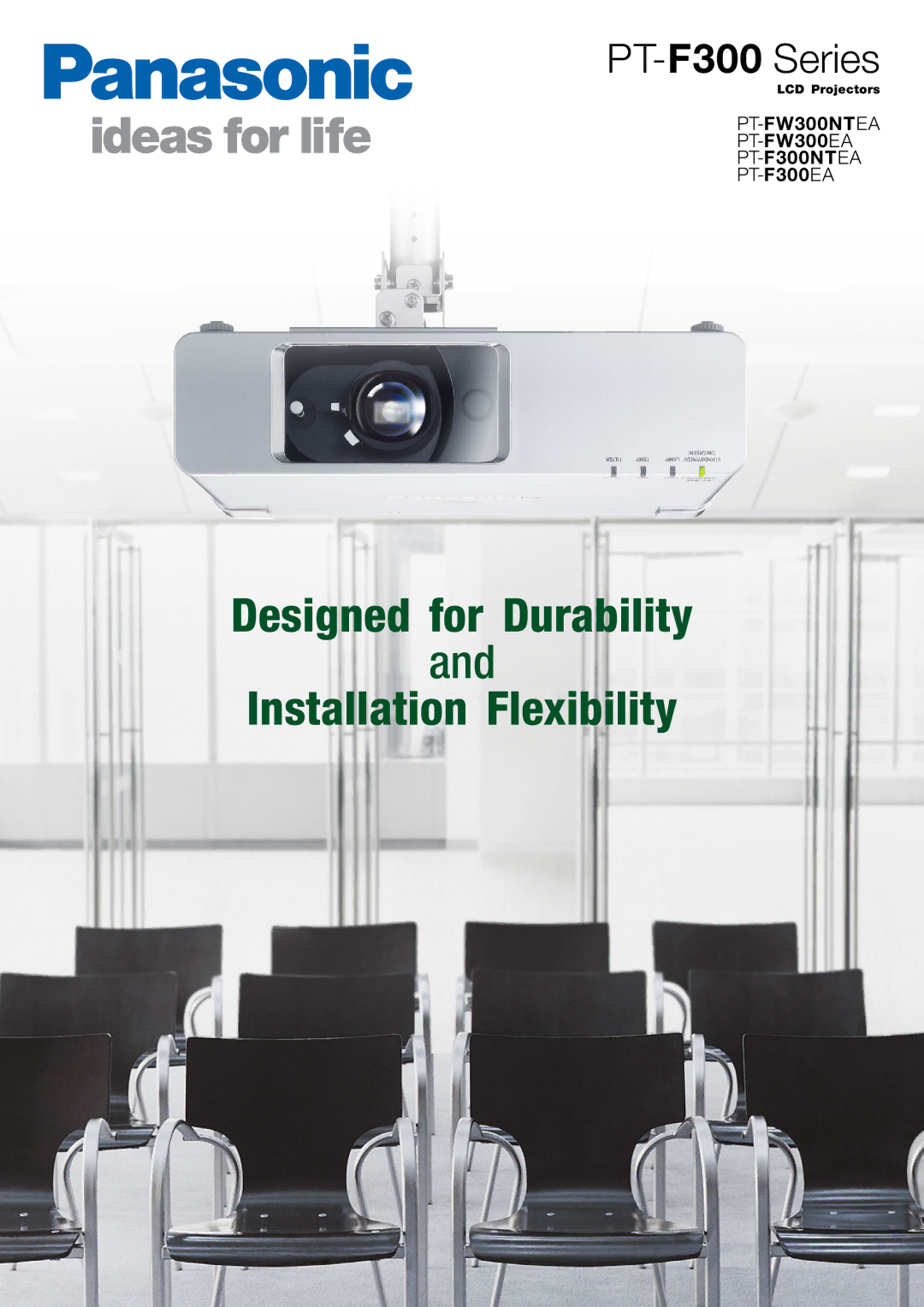 Panasonic PT-F200 Series, PT-F100 Series manual Designed for Durability Installation Flexibility 