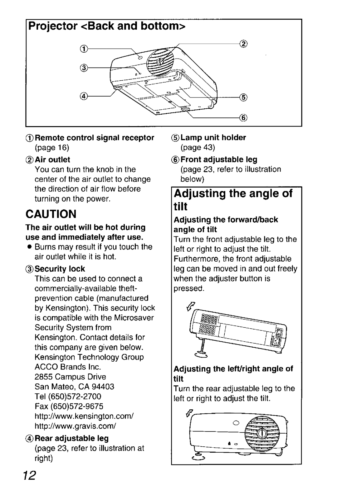 Panasonic PT-L501U, PT-L701U, PT-L711U manual 