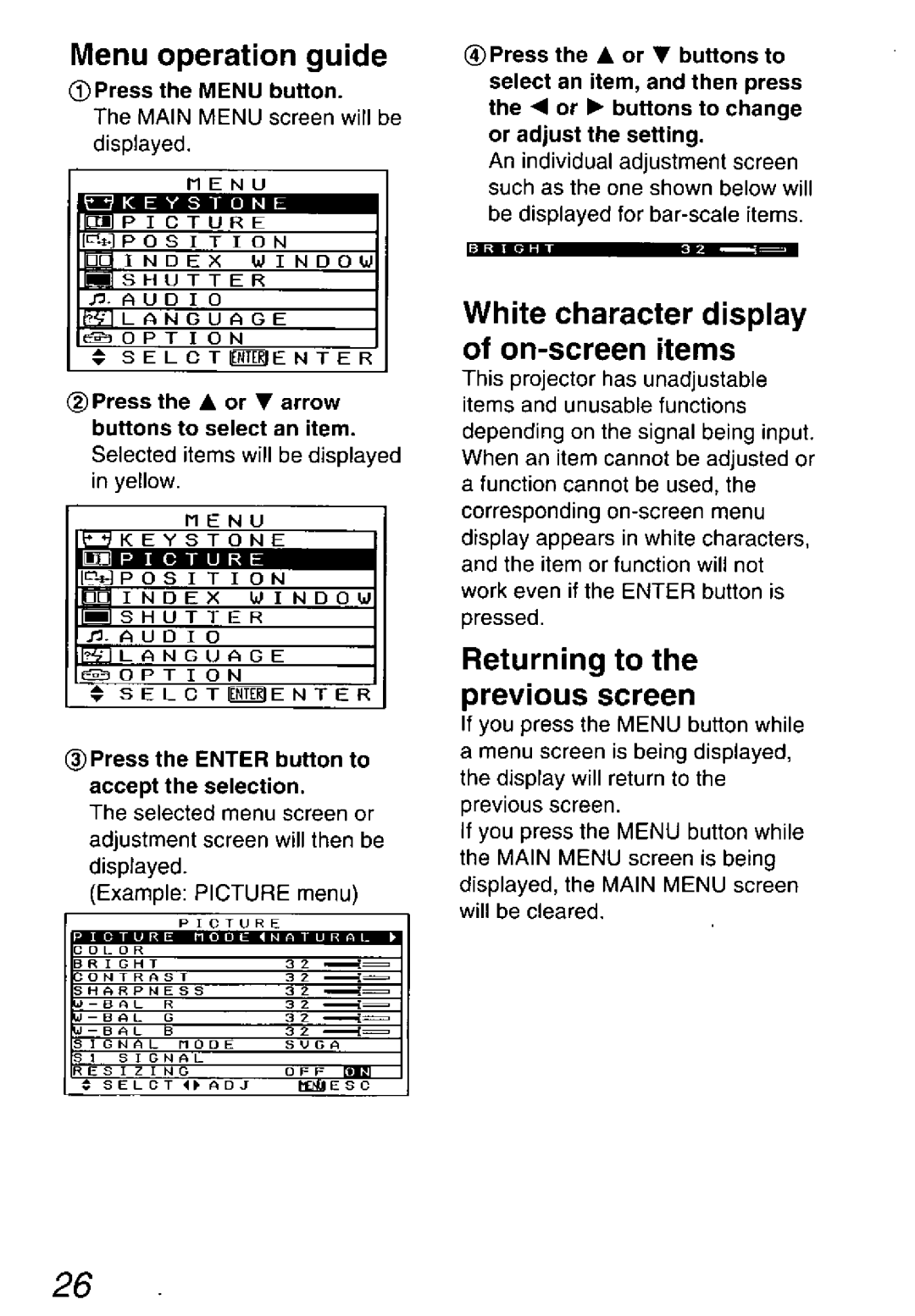 Panasonic PT-L711U, PT-L501U, PT-L701U manual 